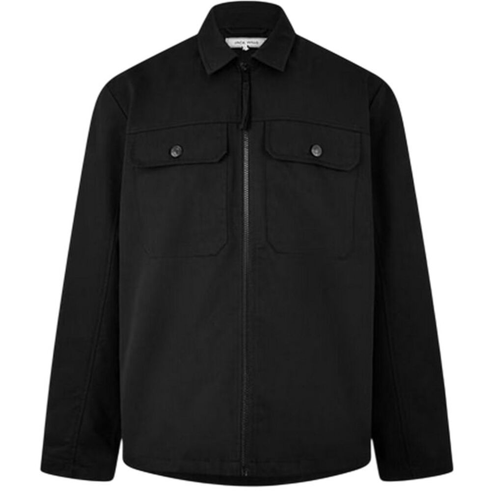 Jack Wills Mens Shire Utility Full Zip Overshirt / Black